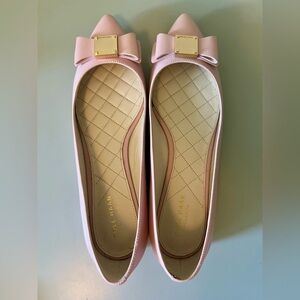 Cole Haan Pink Ballet Flats Elegant Leather Design